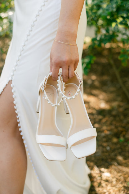 Soto Pearl Block Heel