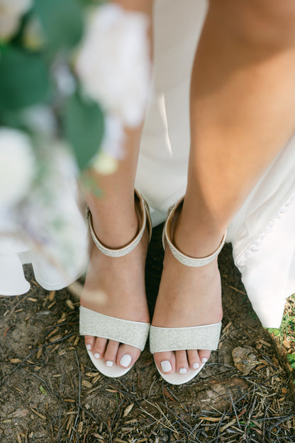 Chika Pearl and Rhinestone Block Heels