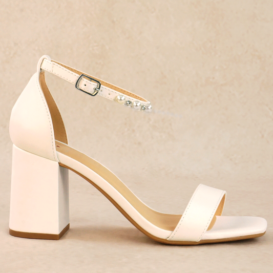 Soto Pearl Block Heel
